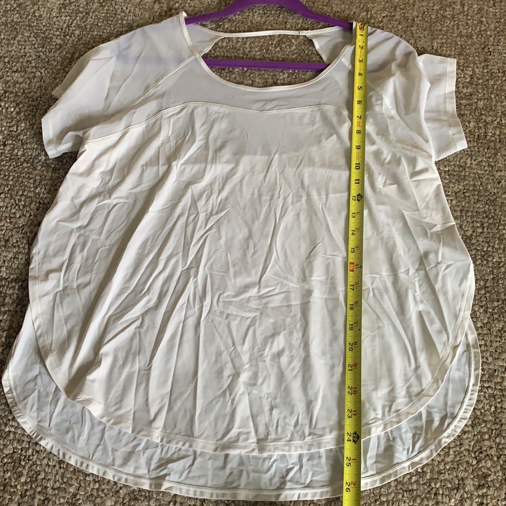 Lululemon mesh cut out short sleeve top - Picture 8 of 8